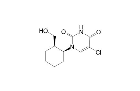 (+-)-cis-1-[2-(Hydroxymethyl)cyclohexyl]-5-chlorouracil
