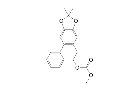 2-(2,2-dimethyl-6-phenylbenzo[d][1,3]dioxol-5-yl)ethyl methyl carbonate
