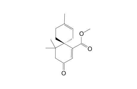 Methyl 3,11,11-trimethylspiro[5.5.]undeca-3,7-dien-9-one-7-carboxylate