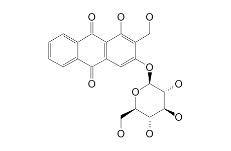 1-HYDROXY-2-HYDROXYMETHYLANTHRAQUINONE-3-BETA-O-GLUCOPYRANOSIDE