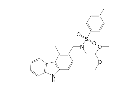 N-(2,2-dimethoxyethyl)-4-methyl-N-[(4-methyl-9H-carbazol-3-yl)methyl]benzenesulfonamide