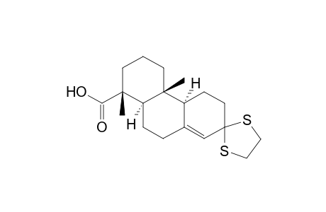 Spiro[1,3-dithiolane-2,2'(3'H)-phenanthrene]-8'-carboxylic acid, 4',4'a,4'b,5',6',7',8',8'a,9',10'-decahydro-4'b,8'-dimethyl-, (4'a.alpha.,4'b.beta.,8'.beta.,8'a.alpha.)-(.+-.)-