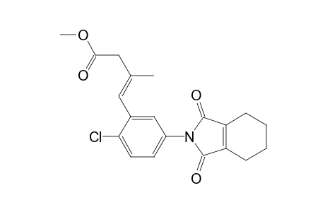 3-Butenoic acid, 4-[2-chloro-5-(1,3,4,5,6,7-hexahydro-1,3-dioxo-2H-isoindol-2-yl)phenyl]-3-methyl-, methyl ester