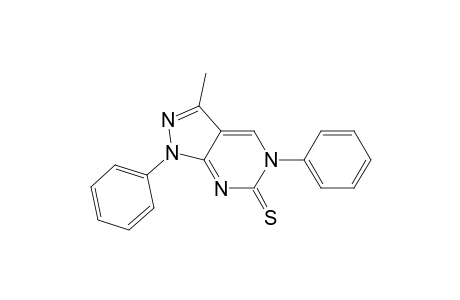 3-Methyl-1,5-diphenyl-6-thioxo-5,6-dihydro-1H-pyrazolo[3,4-d]pyrimidine