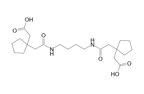 [1-(2-{[4-({[1-(carboxymethyl)cyclopentyl]acetyl}amino)butyl]amino}-2-oxoethyl)cyclopentyl]acetic acid