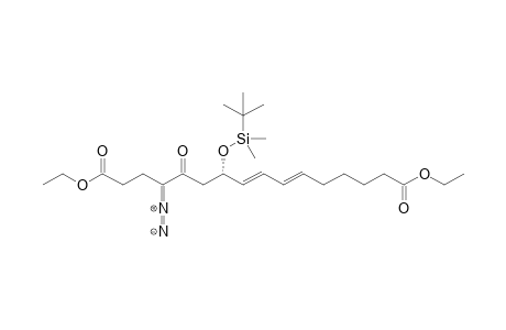 Diethyl (S)-10-tert-Butyldimethylsiloxy-12-oxo-13-diazohexadeca-6,8-dien-dioate