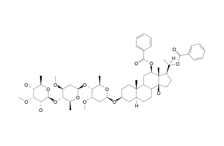 BOUCEROSIDE_CNO;BOUCEROGENIN_II_3-O-6-DEOXY-3-O-METHYL-BETA-D-ALLOPYRANOSYL-(1->4)-BETA-D-OLEANDROPYRANOSYL-(1->4)-BETA-D-CYMAROPYRANOSIDE
