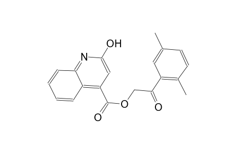 2-(2,5-dimethylphenyl)-2-oxoethyl 2-hydroxy-4-quinolinecarboxylate