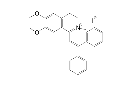 3,4-dihydro-6,7-dimethoxy-1-(2,2-diphenylvinyl)-2-methylisoquinolinium iodide