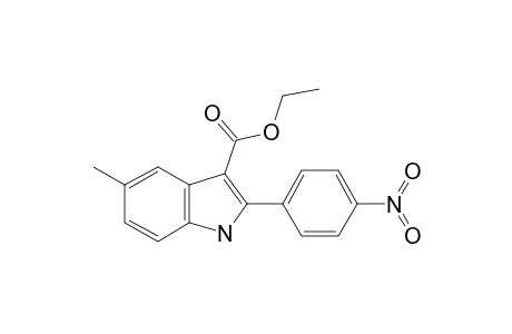 Ethyl 5-methyl-2-(4-nitrophenyl)-1H-indole-3-carboxylate