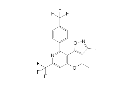 5-[4-ethoxy-6-(trifluoromethyl)-2-[4-(trifluoromethyl)phenyl]-3-pyridinyl]-3-methylisoxazole