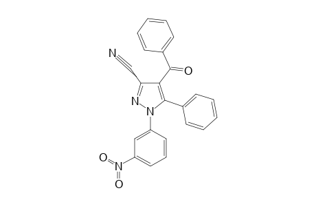 4-BENZOYL-1-(3-NITROPHENYL)-5-PHENYL-1H-PYRAZOLE-3-CARBONITRILE