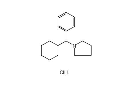 1-(alpha-CYCLOHEXYLBENZYL)PYRROLIDINE, HYDROCHLORIDE