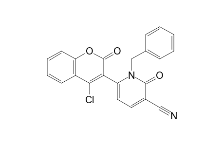 1-Benzyl-6-(4-chlorocoumarin-3-yl)-2-oxo-1,2-dihydropyridine-3-carbonitrile