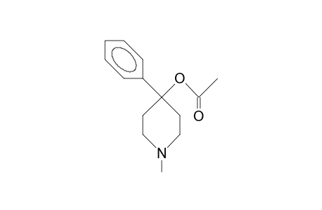 4-Acetoxy-1-methyl-4-phenyl-piperidinium cation