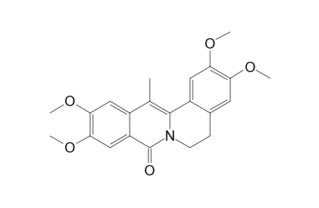 13-Methyl-5,6-dihydro-2,3,10,.11-tetramethoxy-8H-dibenzo[a,g]quinolizin-8-one