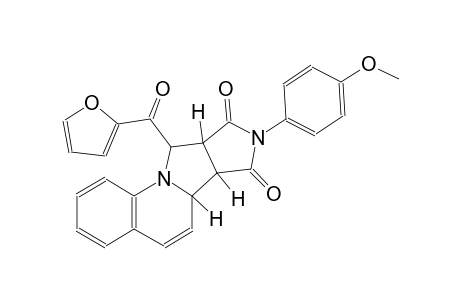 (6aR,6bS,9aR,10S)-10-(2-furoyl)-8-(4-methoxyphenyl)-9a,10-dihydro-6aH-pyrrolo[3',4':3,4]pyrrolo[1,2-a]quinoline-7,9(6bH,8H)-dione