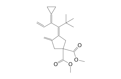 (3Z)-3-(1-tert-butyl-2-cyclopropylidene-but-3-enylidene)-4-methylene-cyclopentane-1,1-dicarboxylic acid dimethyl ester