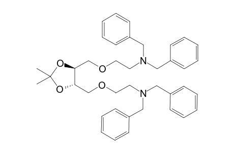 2,2'-{[(4S,5S)-2,2-dimethyl-1,3-dioxolane-4,5-diyl]bis(methyleneoxy)}bis(N,N-dibenzylethanamine)
