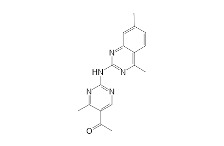 1-Ethanone, 1-[2-[(4,7-dimethyl-2-quinazolinyl)amino]-4-methyl-5-pyrimidinyl]-