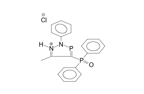 2-PHENYL-5-METHYL-4-DIPHENYLPHOSPHORYL-1,2,3-DIAZAPHOSPHOLEHYDROCHLORIDE