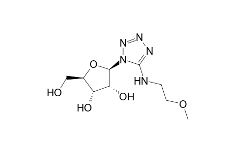 1H-Tetrazol-5-amine, N-(2-methoxyethyl)-1-.beta.-D-ribofuranosyl-