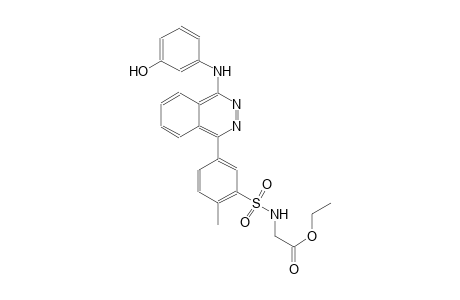 ethyl [({5-[4-(3-hydroxyanilino)-1-phthalazinyl]-2-methylphenyl}sulfonyl)amino]acetate