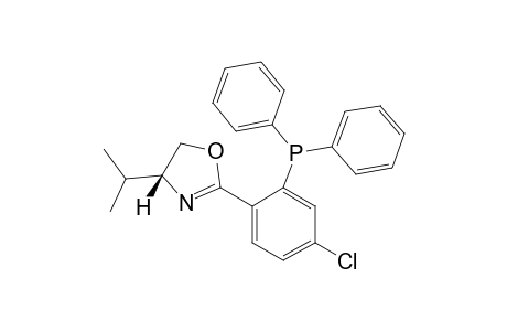 (-)-(4S)-4,5-DIHYDRO-2-[4'-(CHLORO)-2'-(DIPHENYLPHOSPHINO)-PHENYL]-4-ISOPROPYLOXAZOLE