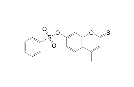 (4-methyl-2-sulfanylidene-chromen-7-yl) benzenesulfonate