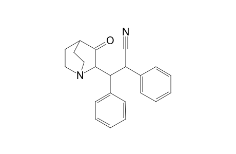 3-(3-ketoquinuclidin-2-yl)-2,3-diphenyl-propionitrile