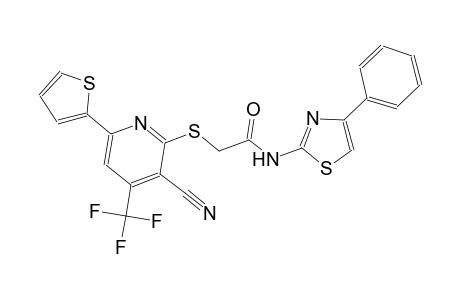 acetamide, 2-[[3-cyano-6-(2-thienyl)-4-(trifluoromethyl)-2-pyridinyl]thio]-N-(4-phenyl-2-thiazolyl)-