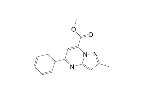 pyrazolo[1,5-a]pyrimidine-7-carboxylic acid, 2-methyl-5-phenyl-, methyl ester