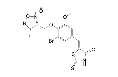 4-thiazolidinone, 5-[[3-bromo-5-methoxy-4-[(4-methyl-2-oxido-1,2,5-oxadiazol-3-yl)methoxy]phenyl]methylene]-2-thioxo-, (5Z)-