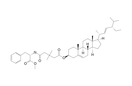METHYL-N-[5-OXO-5-[(3-BETA,22E)-STIGMASTA-5,22-DIEN-3-YLOXY]-3,3-DIMETHYLPENTANOYL]-L-PHENYLALANINE