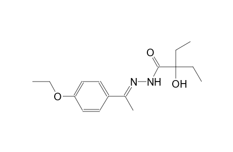 N'-[(E)-1-(4-ethoxyphenyl)ethylidene]-2-ethyl-2-hydroxybutanohydrazide
