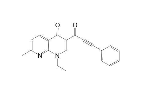 1-Ethyl-7-methyl-3-(3-phenylprop-2-ynoyl)-1,4-dihydro-1,8-naphthyridin- 4-one