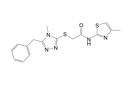 acetamide, 2-[[4-methyl-5-(phenylmethyl)-4H-1,2,4-triazol-3-yl]thio]-N-(4-methyl-2-thiazolyl)-
