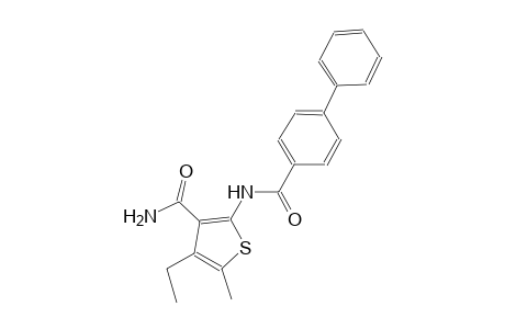 2-[([1,1'-biphenyl]-4-ylcarbonyl)amino]-4-ethyl-5-methyl-3-thiophenecarboxamide