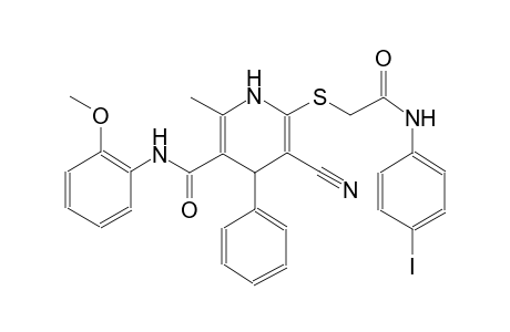 3-pyridinecarboxamide, 5-cyano-1,4-dihydro-6-[[2-[(4-iodophenyl)amino]-2-oxoethyl]thio]-N-(2-methoxyphenyl)-2-methyl-4-phenyl-