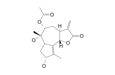 acetic acid [(3aS,5R,6S,8R,9bS)-6,8-dihydroxy-2-keto-6,9-dimethyl-3-methylene-4,5,6a,7,8,9b-hexahydro-3aH-azuleno[7,8-d]furan-5-yl] ester