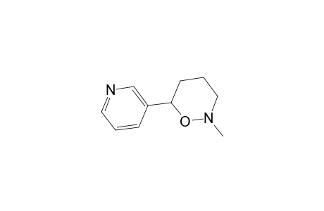 2H-1,2-Oxazine, tetrahydro-2-methyl-6-(3-pyridinyl)-, (-)-