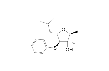 (2S,3R,4S,5S)-2,3-dimethyl-5-(2-methylpropyl)-4-(phenylsulfanyl)oxolan-3-ol