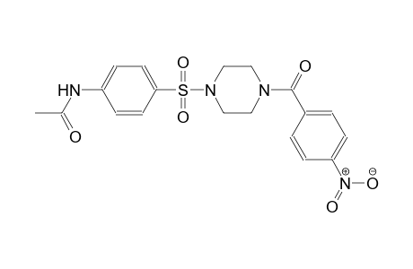 acetamide, N-[4-[[4-(4-nitrobenzoyl)-1-piperazinyl]sulfonyl]phenyl]-