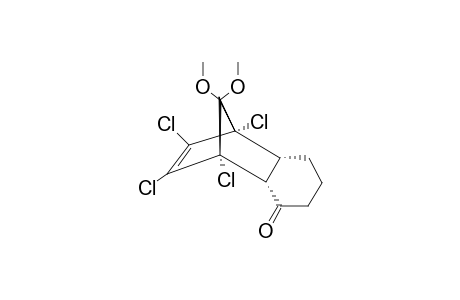 (+/-)-(1R*,2R*,7R*,8S*)-1,8,9,10-TETRACHLORO-11,11-DIMETHOXYTRICYCLO-[6.2.1.0(2,7)]-UNDEC-9-EN-3-ONE