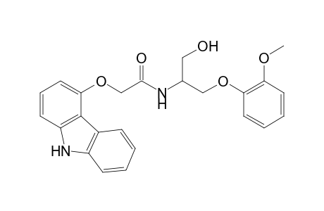 2-(9H-Carbazol-4-yloxy)-N-[1-hydroxy-3-(2-methoxyphenoxy)propan-2-yl]acetamide