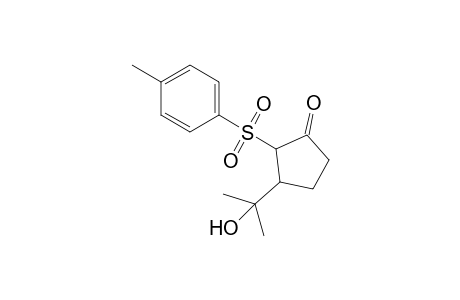 3-(1-Hydroxy-1-methylethyl)-2-(p-tolylsulfonyl)-1-cyclopentanone