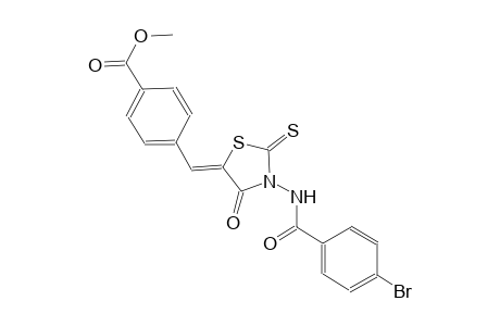 benzoic acid, 4-[(Z)-[3-[(4-bromobenzoyl)amino]-4-oxo-2-thioxo-5-thiazolidinylidene]methyl]-, methyl ester
