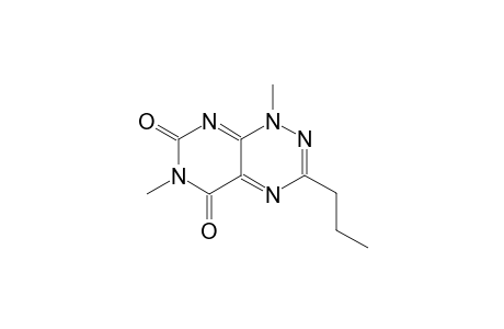 pyrimido[5,4-e][1,2,4]triazine-5,7(1H,6H)-dione, 1,6-dimethyl-3-propyl-