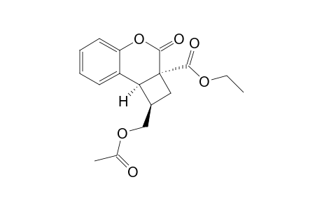 Ethyl rel-(1R,2aS,8bS)-1-Acetoxymethyl-1,2,2a,8b-tetrahydro-3-oxo-3H-benzo[b]cyclobuta[d]pyran-2a-carboxylate