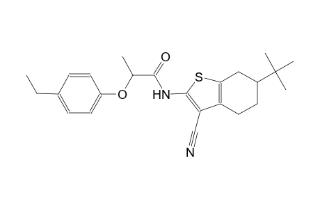 N-(6-tert-butyl-3-cyano-4,5,6,7-tetrahydro-1-benzothien-2-yl)-2-(4-ethylphenoxy)propanamide